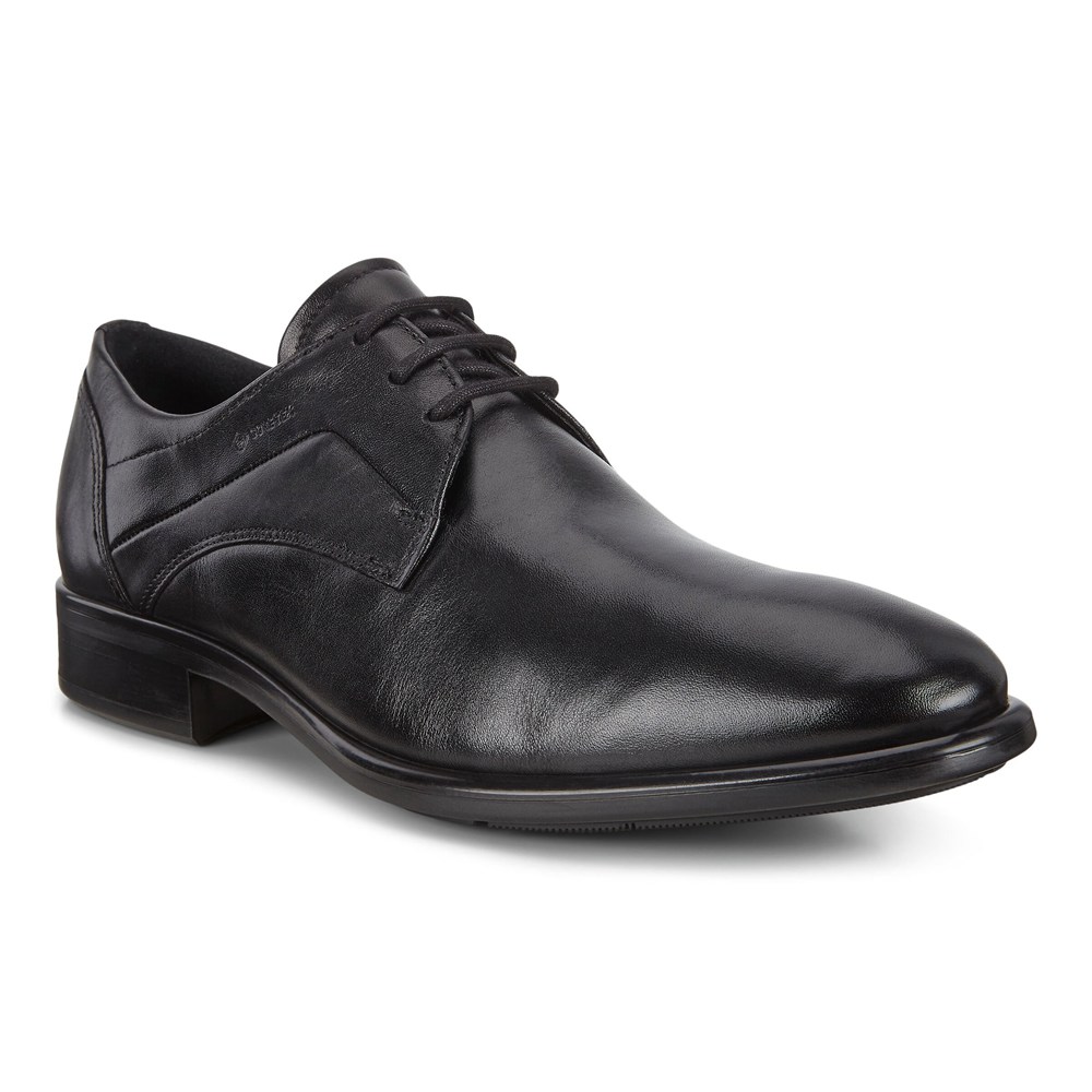 ECCO Mens Derby Shoe Black - Citytrays - XWJ-571809